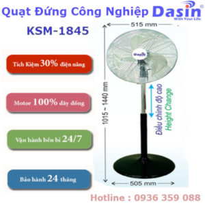 Quạt Đứng Công Nghiệp Dasin KSM-1845