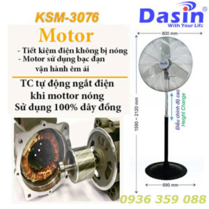 Quạt Đứng Công Nghiệp Dasin KSM-3076