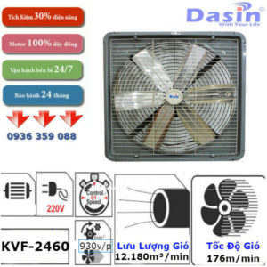 Báo Giá Quạt Thông Gió Công Nghiệp Dasin KVF-2460