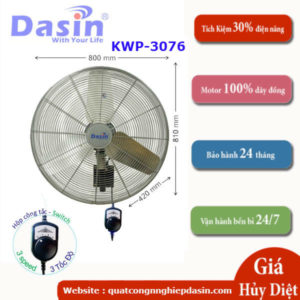 Báo Giá Quạt Treo Tường Công Nghiệp Dasin KWP-3076