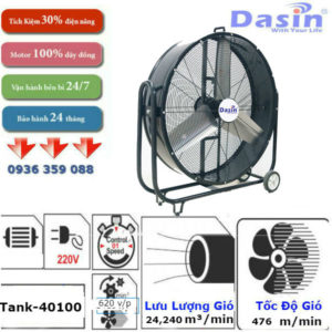 Báo Giá Quạt Di Động Công Nghiệp Dasin Tank-40100