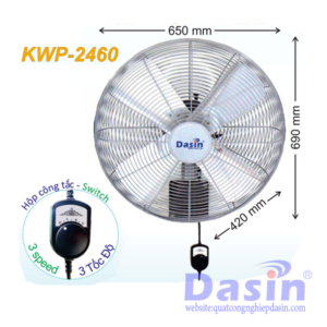 Báo Giá Quạt Treo Tường Công Nghiệp Dasin KWP-2460
