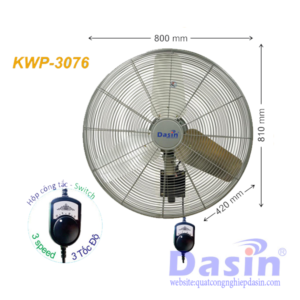 Báo Giá Quạt Treo Tường Công Nghiệp Dasin KWP-3076