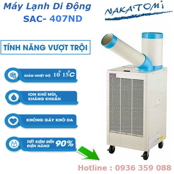 Máy lạnh di động Nakatomi SAC-407ND giá rẻ