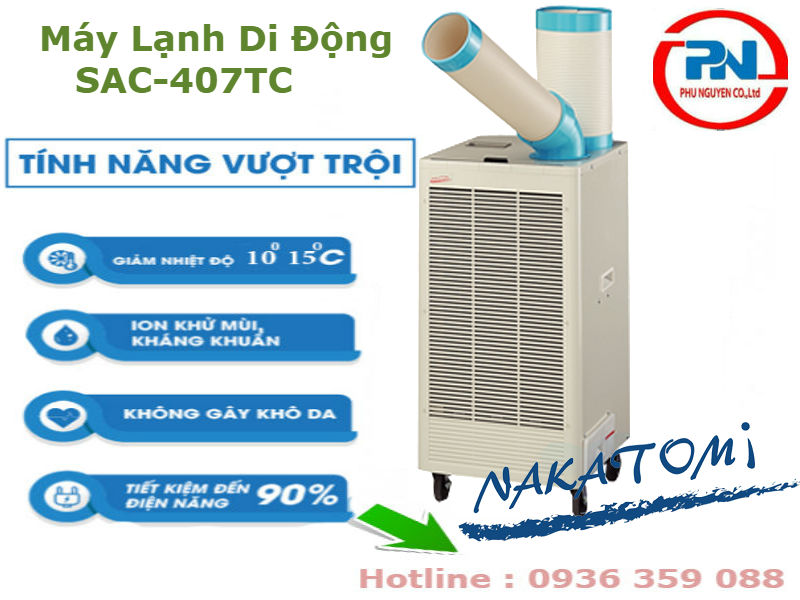 Máy lạnh di động Nakatomi SAC-N407TC giá rẻ