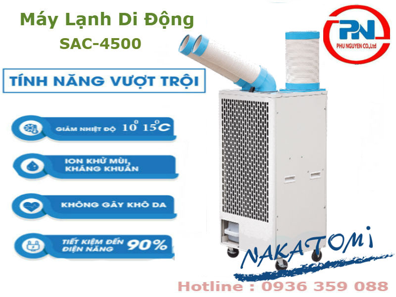 Máy Lạnh Di Động SAC-4500 chính hãng, giá rẻ