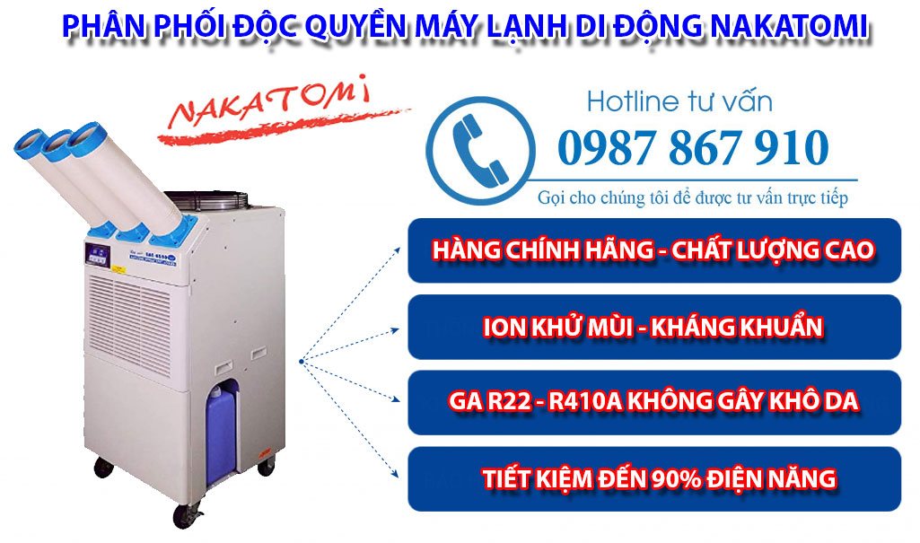 Một mã sản phẩm máy lạnh di động được các nhà xưởng tại Hưng Yên tin dùng