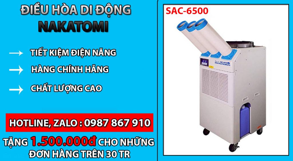 Máy lạnh di động Nakatomi SAC 6500